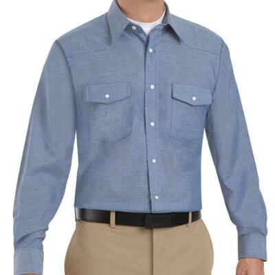 Deluxe Western Style Long Sleeve Shirt - Tall Sizes Thumbnail