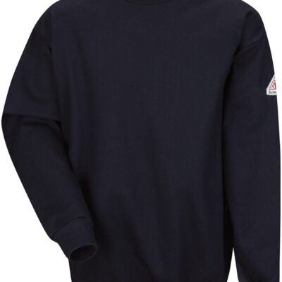 Pullover Crewneck Sweatshirt - Cotton/Spandex Blend - Tall Sizes Thumbnail