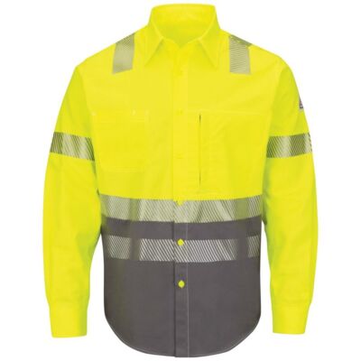 Hi-Visibility Color Block Uniform Shirt - EXCEL FR® ComforTouch® - 7 oz. Thumbnail